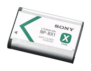 SONY NP-BX1 BATTERY Lithium-Ion, 3.6V, 1240mAh