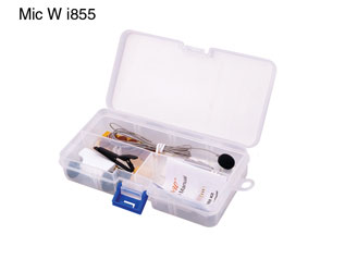 MicW i855 MICROPHONE KIT Miniature, lapel, omnidirectional, for iPhone, PCs and mobile devices