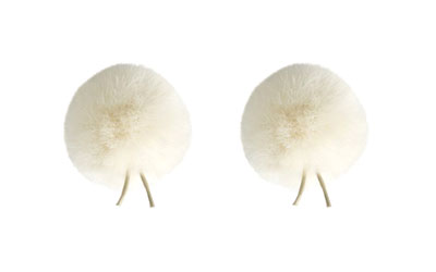 BUBBLEBEE TWIN WINDBUBBLES WINDSHIELDS Size 2, 35mm opening, off-white (pack of 2)