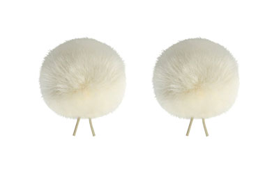 BUBBLEBEE TWIN WINDBUBBLES WINDSHIELDS Size 3, 40mm opening, off-white (pack of 2)