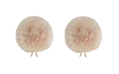 BUBBLEBEE TWIN WINDBUBBLES WINDSHIELDS Size 3, 40mm opening, beige (pack of 2)