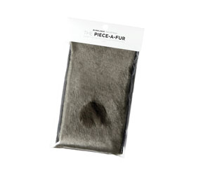 BUBBLEBEE PIECE-A-FUR MIC MOUNTS Imitation fur, self-cut, 360 x 110mm, grey