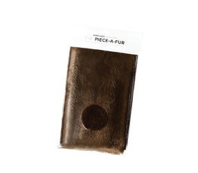 BUBBLEBEE PIECE-A-FUR MIC MOUNTS Imitation fur, self-cut, 360 x 110mm, brown