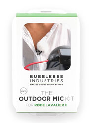 BUBBLEBEE OUTDOOR MIC KIT For Rode Lavalier II, white