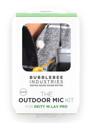 BUBBLEBEE OUTDOOR MIC KIT For Deity W.Lav Pro, white