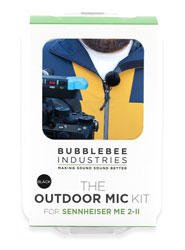 BUBBLEBEE OUTDOOR MIC KIT For Sennheiser ME 2-II, black