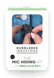 BUBBLEBEE MIC HIDING KIT For Rode Lavalier II, black