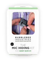 BUBBLEBEE MIC HIDING KIT For Sony ECM-V1, black