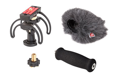 RYCOTE 046022 AUDIO KIT For Olympus LS-100 portable recorder, with suspension/windjammer/handle