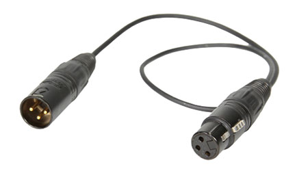 RYCOTE 017013 CABLE XLR-3F to XLR-3M, 3mm diameter, 450mm length