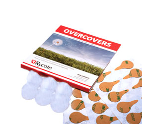 RYCOTE 065527 OVERCOVERS MIC MOUNTS Stickies and fur Overcovers, white (1pk of 30+6)