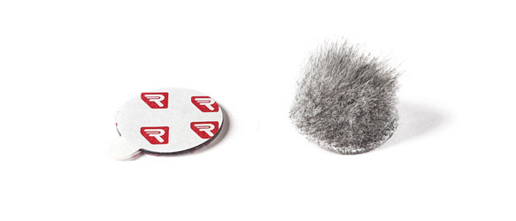 RYCOTE 066306 OVERCOVERS ADVANCED MIC MOUNTS Stickies Adv and fur Overcovers, grey (1pk of 25+5)