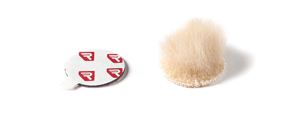 RYCOTE 066307 OVERCOVERS ADVANCED MIC MOUNTS Stickies Adv and fur Overcovers, beige (1pk of 25+5)