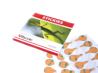 RYCOTE 065530 STICKIES MIC MOUNTS Adhesive pads only (1pk of 100)
