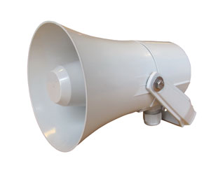 DNH HP-10 LOUDSPEAKER Horn, 10W, 8 ohms, grey RAL7035, IP66/67 weatherproof