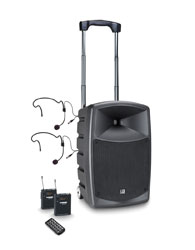 LD SYSTEMS ROADBUDDY 10 BPH 2 PORTABLE PA Battery powered, 2x headset mics, 863-865MHz