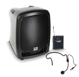 LD SYSTEMS ROADBOY 65 HS PORTABLE PA Battery powered, 1x headset mic, 863-865MHz