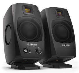 ADAM AUDIO D3V LOUDSPEAKER Active, desktop, 3.5-inch woofer, 100dB, black (pair)