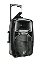 WHARFEDALE EZ-15A PORTABLE PA Active, 15-inch, 100W, 2x wireless microphones, 863-865MHz