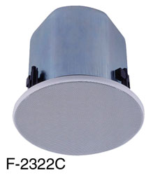 TOA F-2322C LOUDSPEAKER Circular, ceiling, 60/30W, 8/16 ohms, 0.5-30W taps, back box