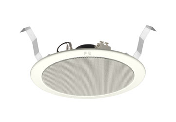 TOA PC-2369 LOUDSPEAKER Circular, ceiling, 1.5-15W taps, splashproof, off-white