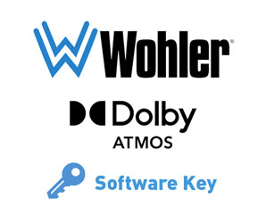 WOHLER OPT-DOLBY ATMOS UPGRADE OPTION Dolby Atmos/D/DD+/E/ED2, for iAM-12G-SDI (software key only)