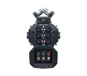 ZOOM H8 HANDY RECORDER Portable, optional mic capsules, SD card slot, 12-track