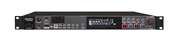 DENON DN-500R RECORDER SD, SDHC, USB, WAV, MP3, AES, S/PDIF, balanced/unbalanced I/O, 1U