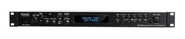 DENON DN-F350 MEDIA PLAYER SD/USB/Bluetooth, WAV, MP3, balanced XLR/unbalanced RCA out, 1U