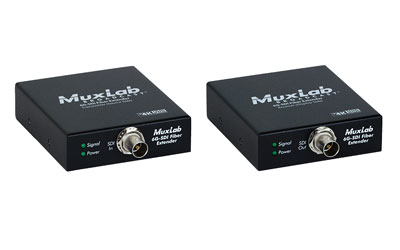 MUXLAB 500712 VIDEO EXTENDER Kit, 6G-SDI over SM fibre, 4K/30, 20km reach