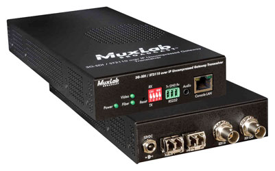 MUXLAB 500767-2110-MM VIDEO EXTENDER Transceiver, 3G-SDI/ST2110 over IP, uncompressed, 400m reach