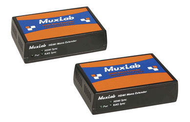 MUXLAB 500450-LR VIDEO EXTENDER Kit, HDMI over Cat5e/6, 1080p, 150m reach