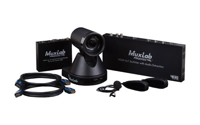 MUXLAB 500785 LIVE STREAMING KIT Multi-camera, 4K/30, 4x camera inputs