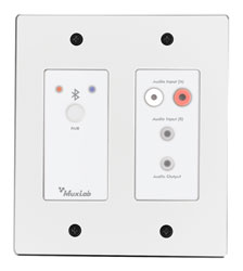 MUXLAB 500555-WH AUDIO CONVERTER Bluetooth/analogue to Dante, wallplate, white
