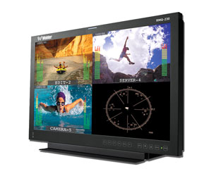 WOHLER RMQ-230-3G QUAD SPLIT 23in VIDEO AUDIO MONITOR/METER/VECTORSCOPE/UMD, 3G/HD/SD, CVBS,HDMI