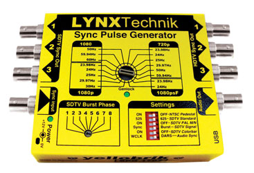 LYNX YELLOBRIK SPG 1707 SYNC PULSE GENERATOR 3x HD tri-level/3x SD bi-level/3xBlackBurst, genlock in