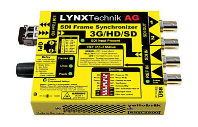 LYNX YELLOBRIK PVD 1800 3G/HD/SD-SDI FRAME SYNCHRONISER and UP/DOWN/CROSS Converter