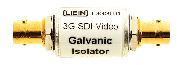 LEN L3GGI01 VIDEO ISOLATOR Galvanic video and ground path isolator, inline housing, 3G HD SDI