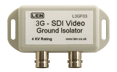 LEN L3GF03 VIDEO ISOLATOR Galvanic video and ground path isolator, high voltage, 3G HD SDI
