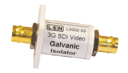 LEN L3GGI03 VIDEO ISOLATOR Galvanic video and ground path isolator, high voltage, 3G SD HD SDI