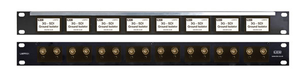 LEN LMPF01 RACK PANEL For 8x video isolators, 1U