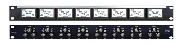 LEN LMPR01 RACK PANEL For 8x video relays, 1U