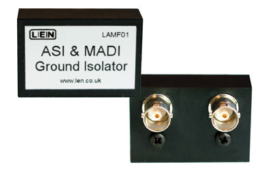 LEN LAMF01 ISOLATOR Galvanic ground path isolator, 2x BNC, AES MADI ASI