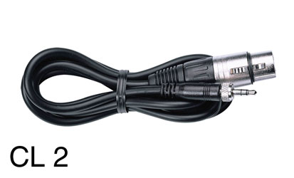 SENNHEISER CL 2 CABLE Female 3-pin XLR to 3.5mm locking stereo jack, 1.5m