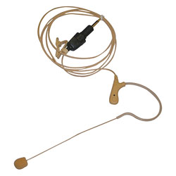 TRANTEC SJEM77-P MICROPHONE Earworn, 20Hz-20kHz, for radiomic, screw jack, beige