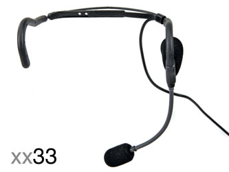 TRANTEC HM-33 (SJ33) MICROPHONE Headworn, sports, 20Hz-16kHz, 3.5mm screw jack, black