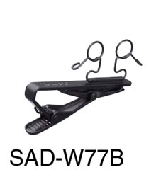 SONY SAD-W77B MICROPHONE CLIP For 2x ECM-77 series, crocodile style, horizontal, black