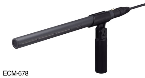SONY ECM-678 MICROPHONE Short shotgun, ENG, camera, 48V
