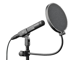 SENNHEISER MZP 40 MICROPHONE POP SHIELD With gooseneck mount