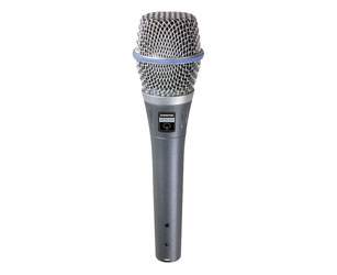 SHURE BETA 87A MICROPHONE Vocal condenser, supercardioid